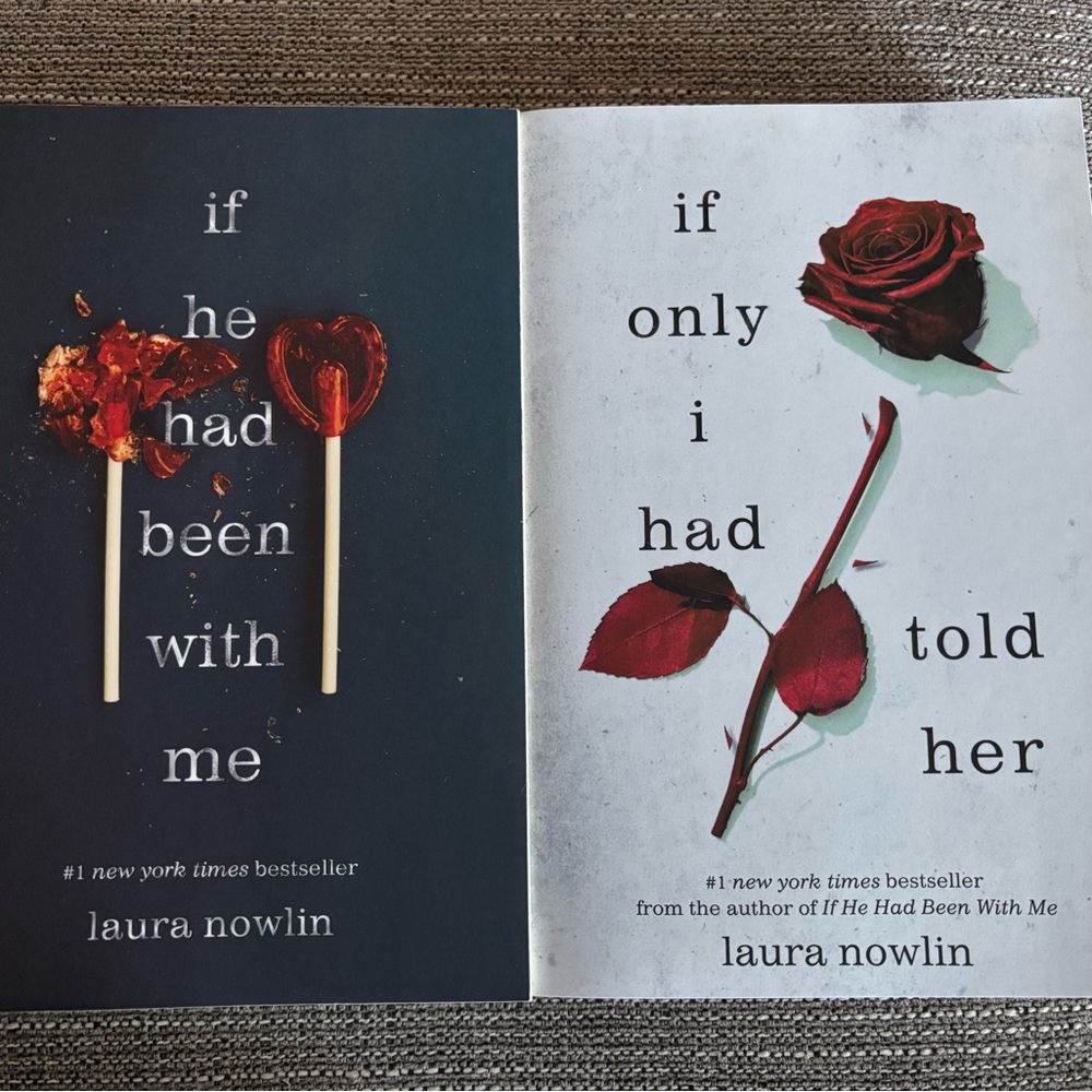 Laura Nowlin Paperback Book Set If He Had Been With Me &If Only I Had Told Her